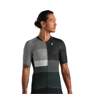 Specialized Men's SL+ Logo Stripe Short Sleeve Jersey - Dark Moss Green
