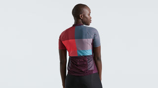 Specialized Women's SL+ Logo Stripe Short Sleeve Jersey - Vivid Coral