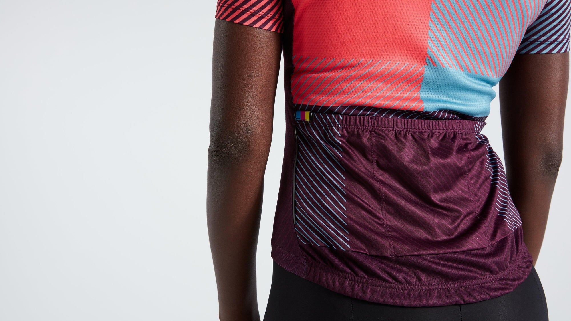 Specialized Women's SL+ Logo Stripe Short Sleeve Jersey - Vivid Coral