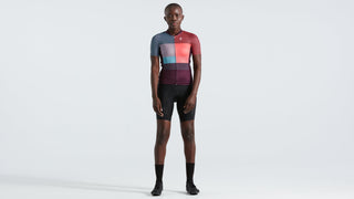 Specialized Women's SL+ Logo Stripe Short Sleeve Jersey - Vivid Coral