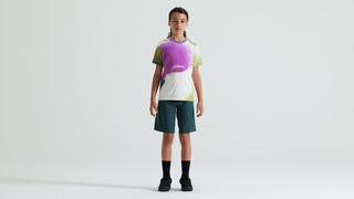 Specialized Youth Short Sleeve Trail Jersey - Birch White/Multi Spindrift