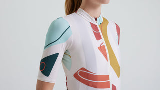 Specialized Women's Prime Short Sleeve Jersey - Birch White/Multi Gather