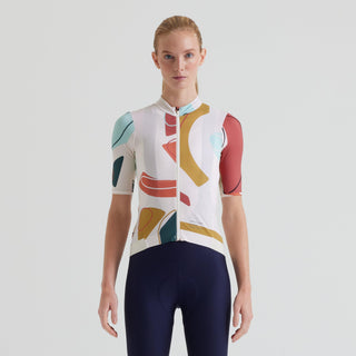 Specialized Women's Prime Short Sleeve Jersey - Birch White/Multi Gather
