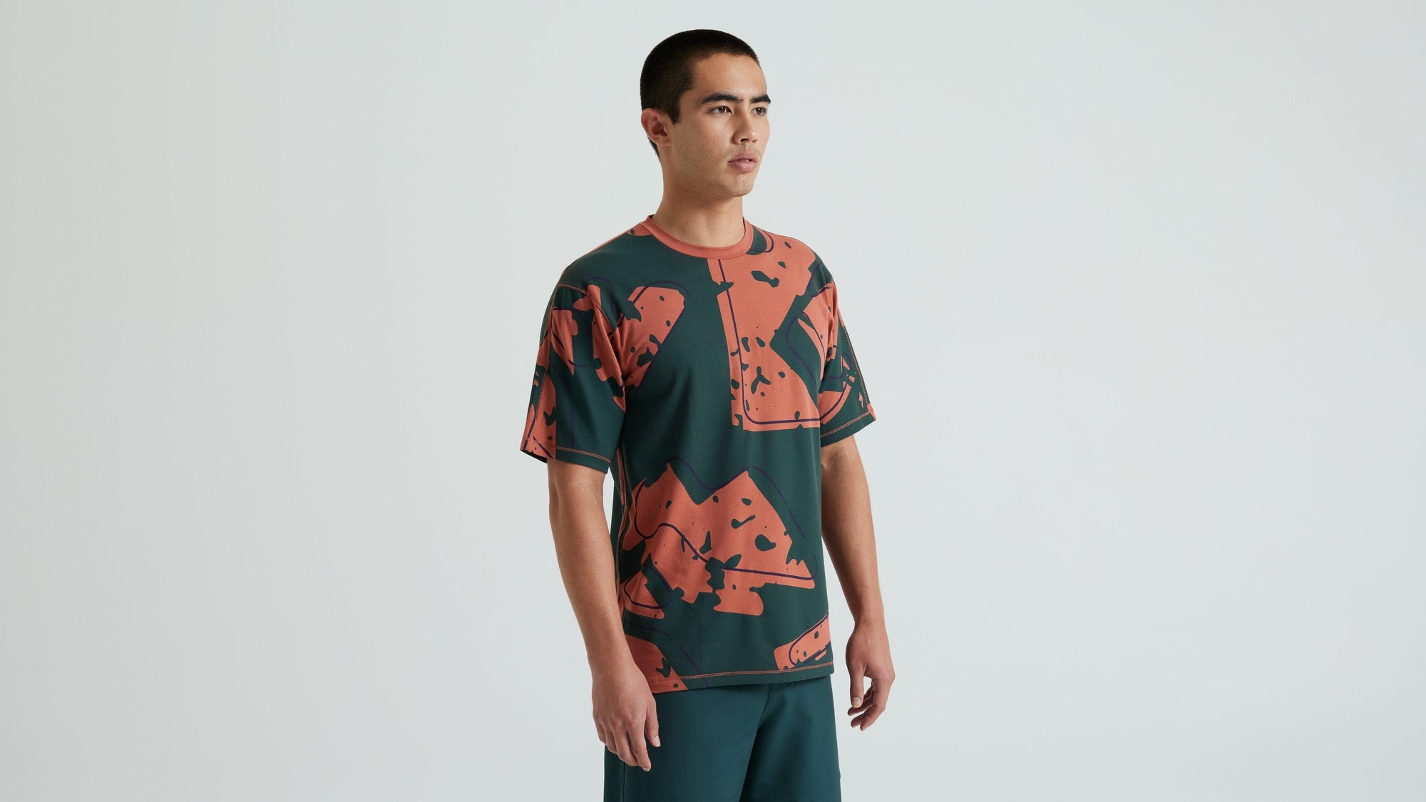 Specialized Men's Trail Modal Short Sleeve Jersey - Forest Green Approach
