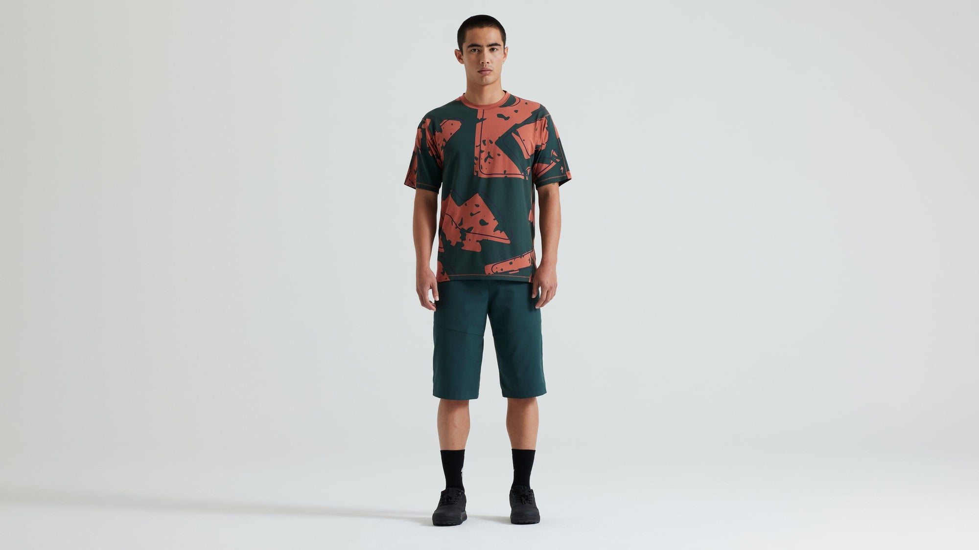 Specialized Men's Trail Modal Short Sleeve Jersey - Forest Green Approach