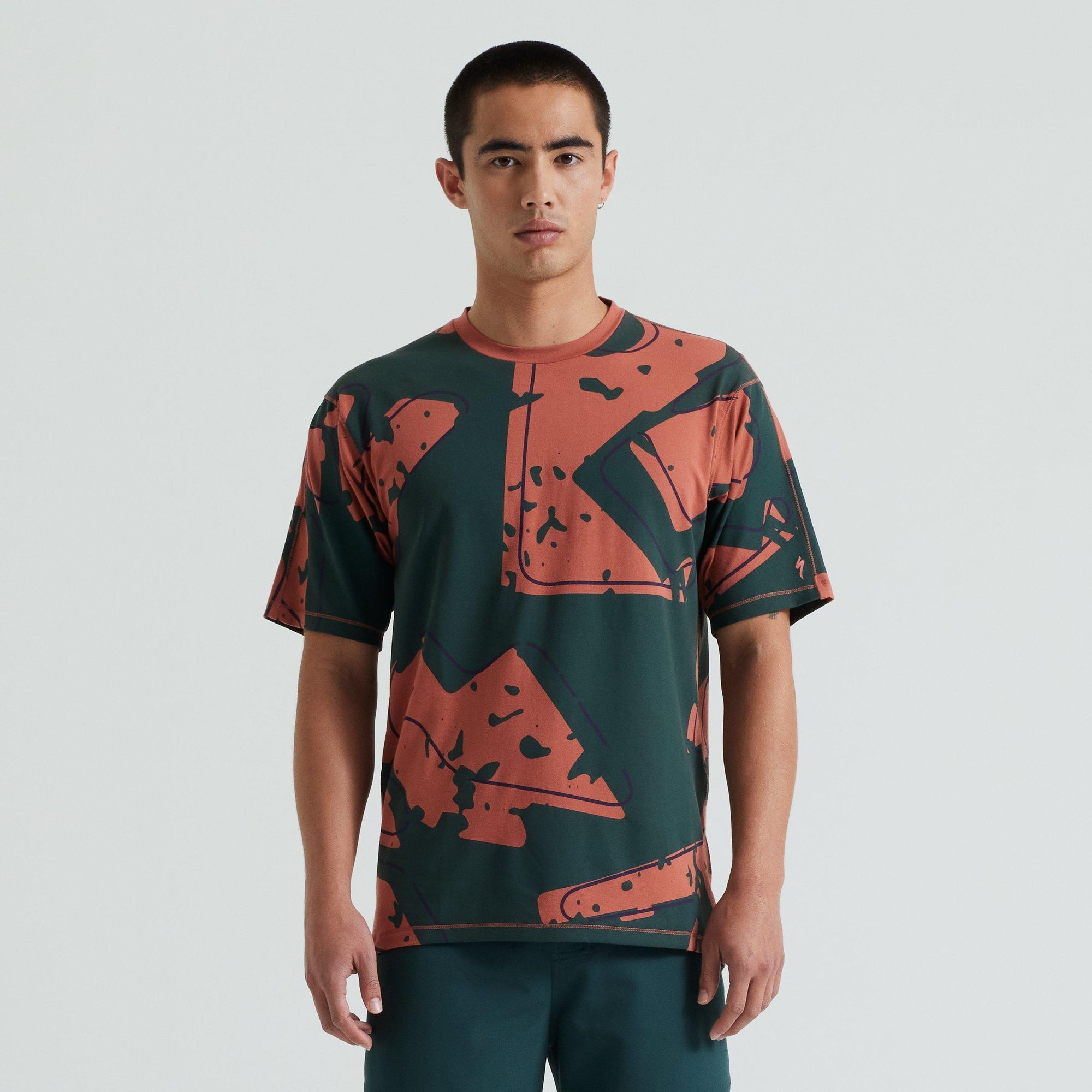 Specialized Men's Trail Modal Short Sleeve Jersey - Forest Green Approach