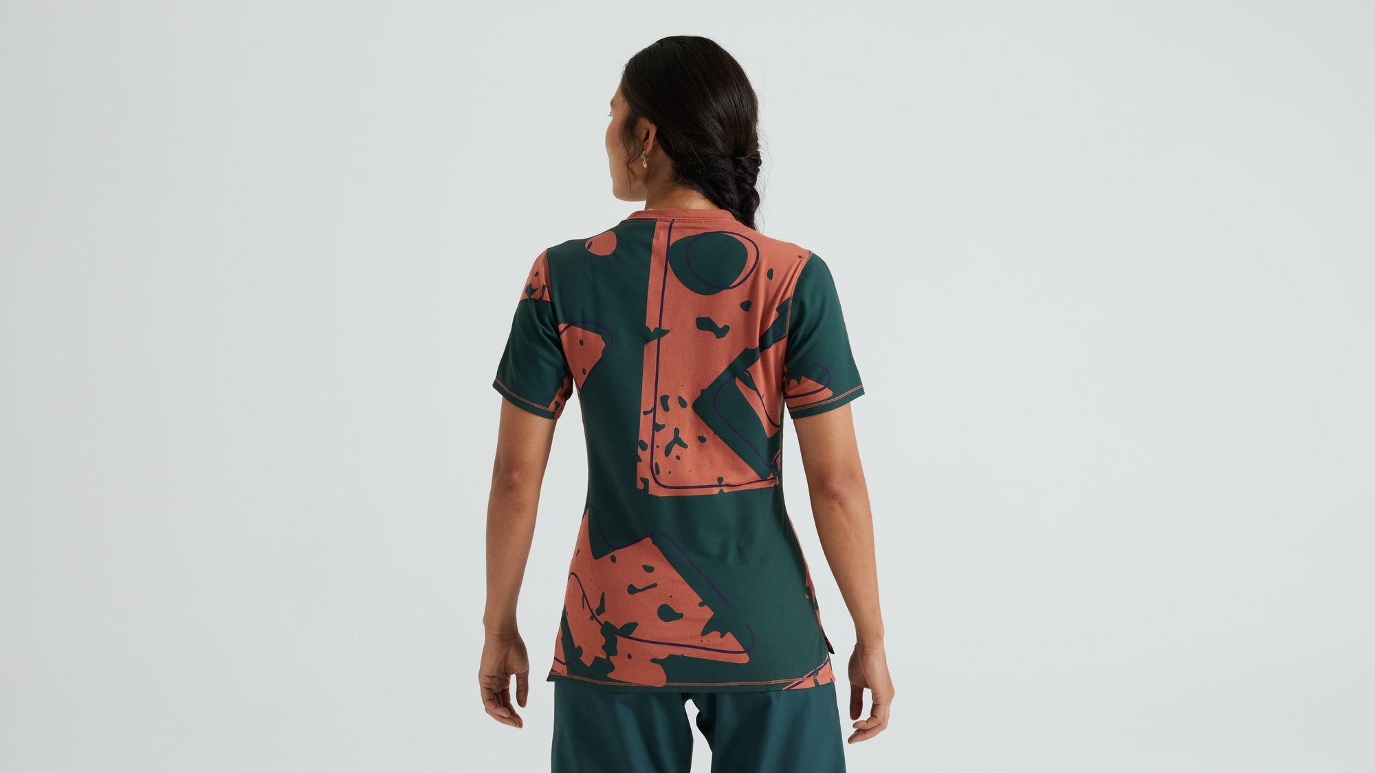 Specialized Women's Trail Modal Short Sleeve Jersey - Forest Green Approach