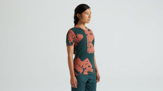 Specialized Women's Trail Modal Short Sleeve Jersey - Forest Green Approach