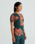 Specialized Women's Trail Modal Short Sleeve Jersey - Forest Green Approach