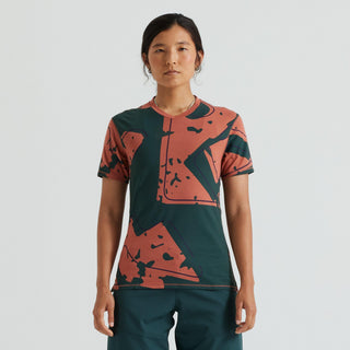 Specialized Women's Trail Modal Short Sleeve Jersey - Forest Green Approach