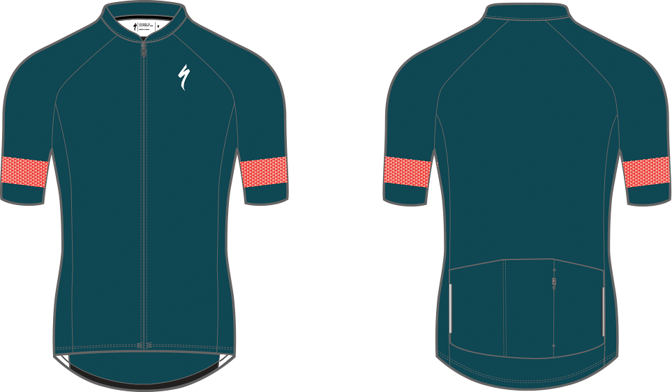 Specialized Women's SL Air Jersey - Tropical Teal/Acid Lava Hex