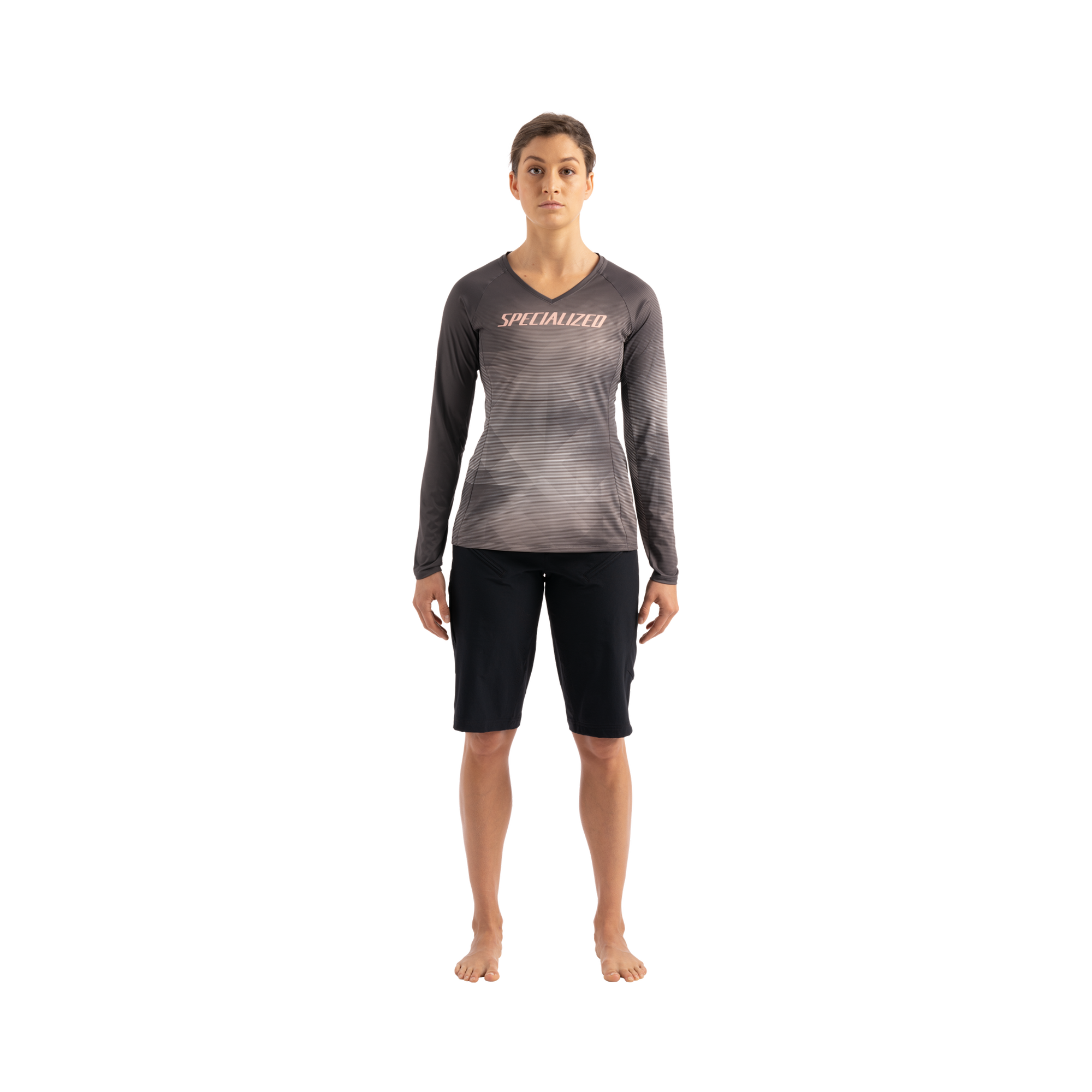 Specialized Andorra Air Long Sleeve Jersey - Slate / White Mountains Refraction