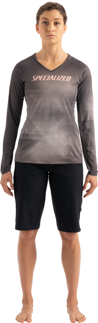 Specialized Andorra Air Long Sleeve Jersey - Slate / White Mountains Refraction