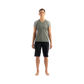 Specialized Andorra Air Short Sleeve Jersey - Sage Green / White Mountains Terrain