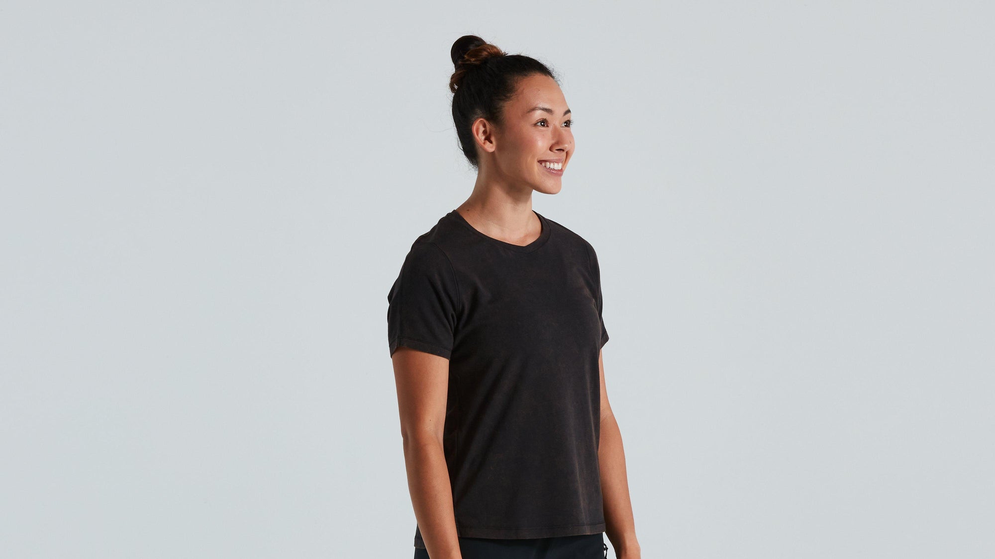 Specialized Women's Trail Supima Cotton Mineral Washed Jersey - Black