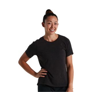 Specialized Women's Trail Supima Cotton Mineral Washed Jersey - Black