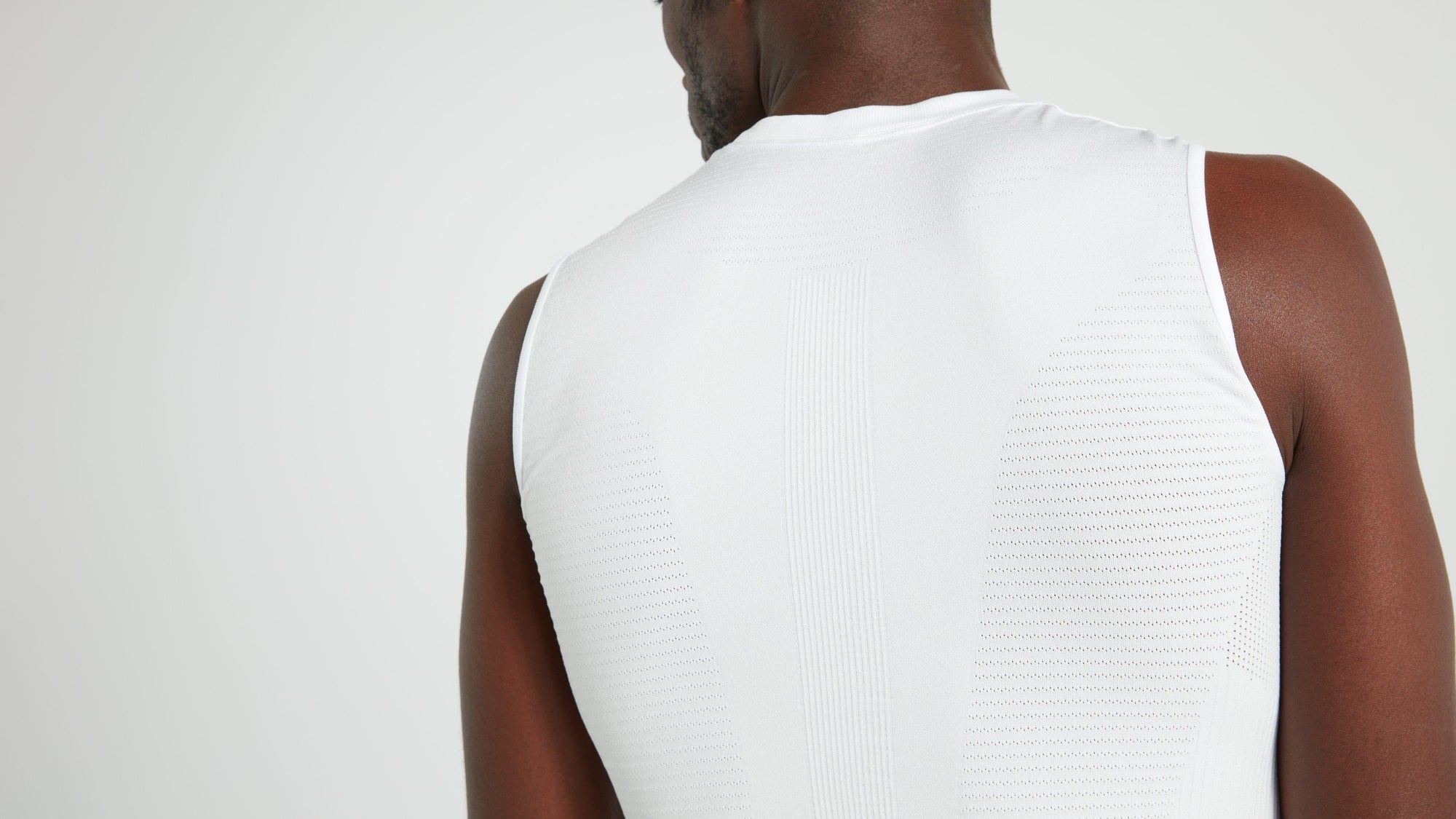 Specialized Men's Seamless Light Sleeveless Base Layer - White