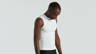 Specialized Men's Seamless Light Sleeveless Base Layer - White