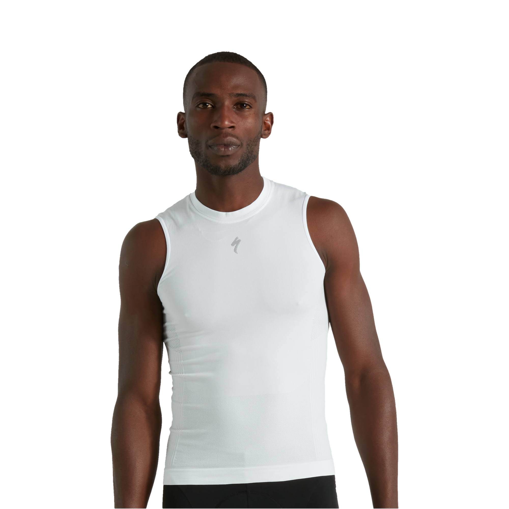 Specialized Men's Seamless Light Sleeveless Base Layer - White