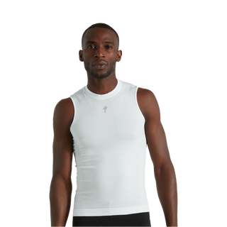 Specialized Men's Seamless Light Sleeveless Base Layer - White