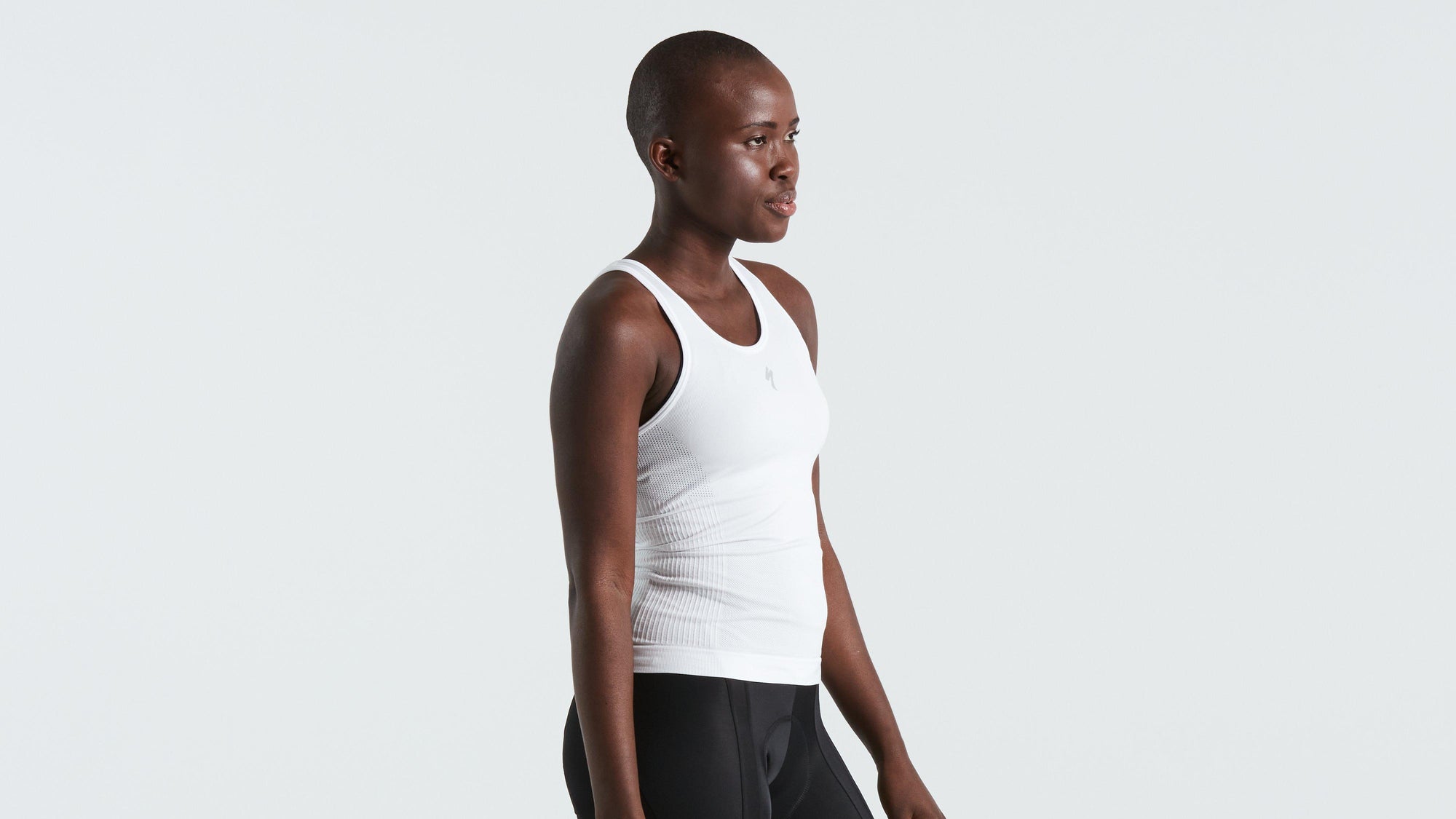 Specialized Women's Seamless Light Sleeveless Base Layer - White