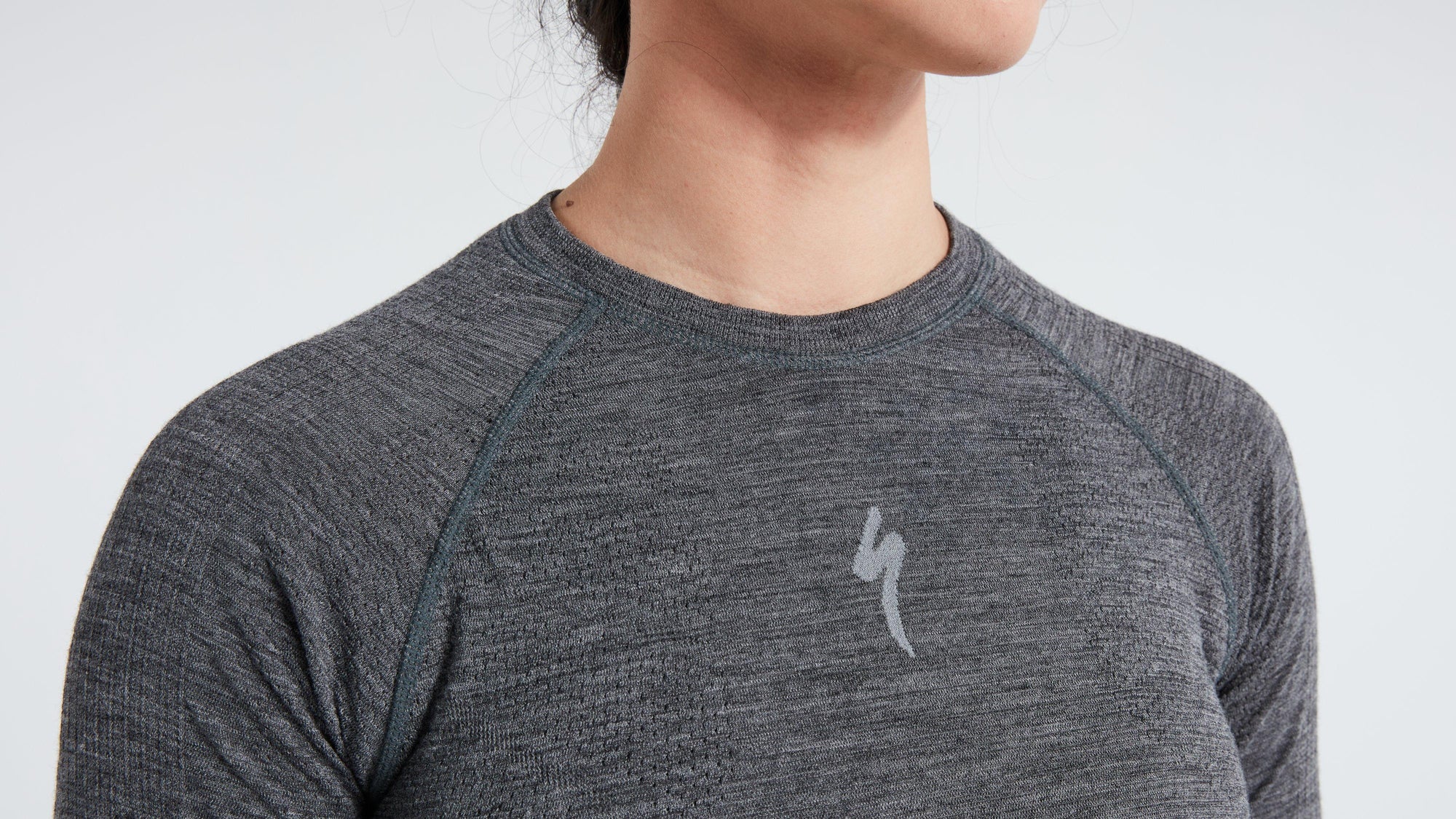 Specialized Women's Merino Seamless Long Sleeve Base Layer - Grey