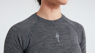 Specialized Women's Merino Seamless Long Sleeve Base Layer - Grey