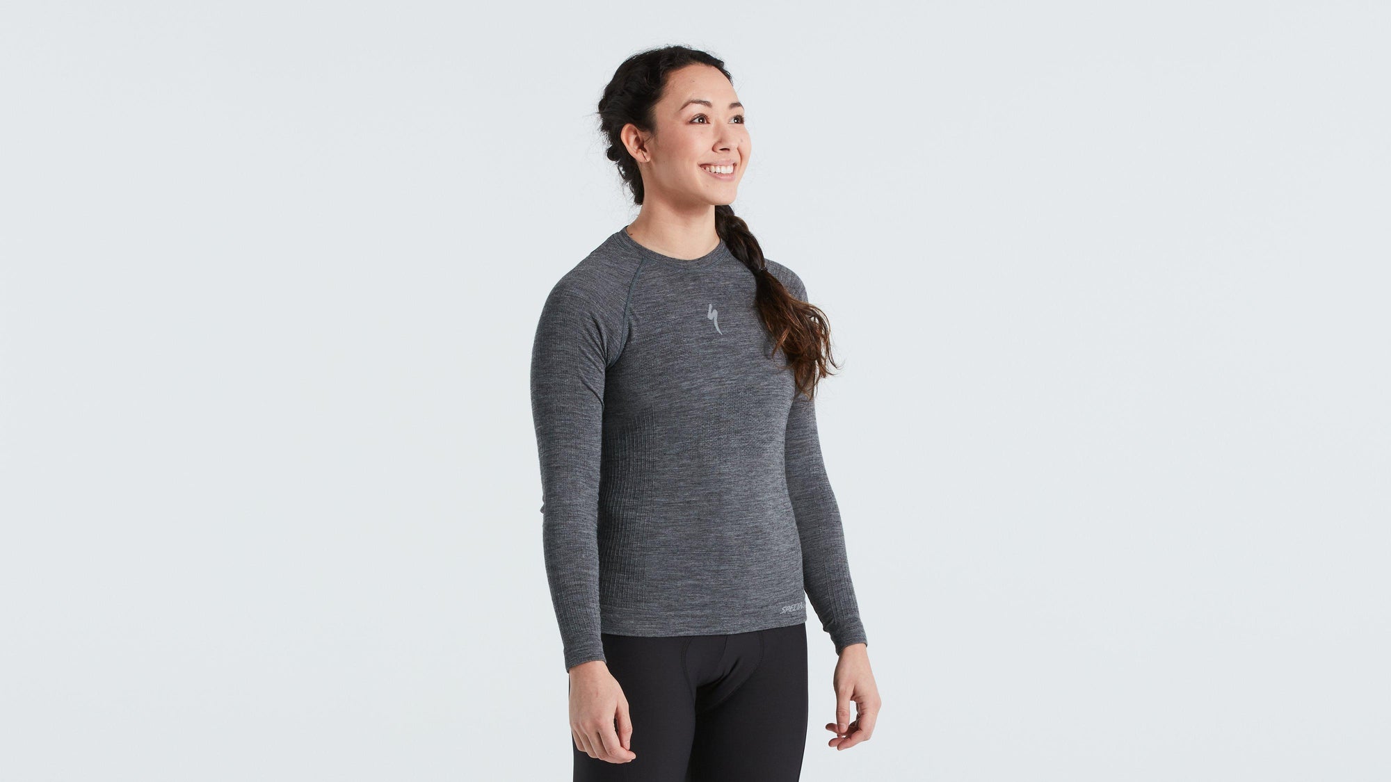 Specialized Women's Merino Seamless Long Sleeve Base Layer - Grey