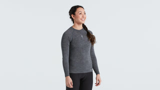 Specialized Women's Merino Seamless Long Sleeve Base Layer - Grey