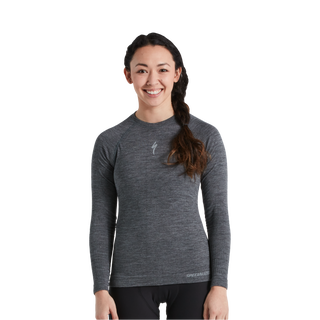 Specialized Women's Merino Seamless Long Sleeve Base Layer - Grey