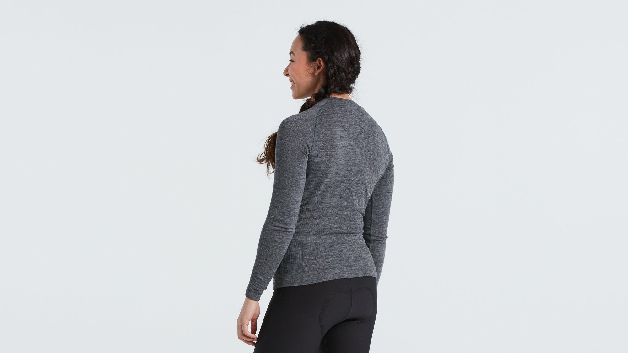 Specialized Women's Merino Seamless Long Sleeve Base Layer - Grey