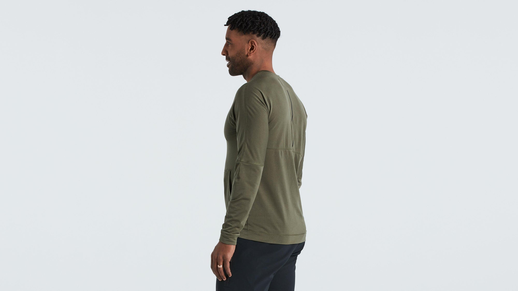 Specialized Men's Trail Thermal Jersey - Oak Green