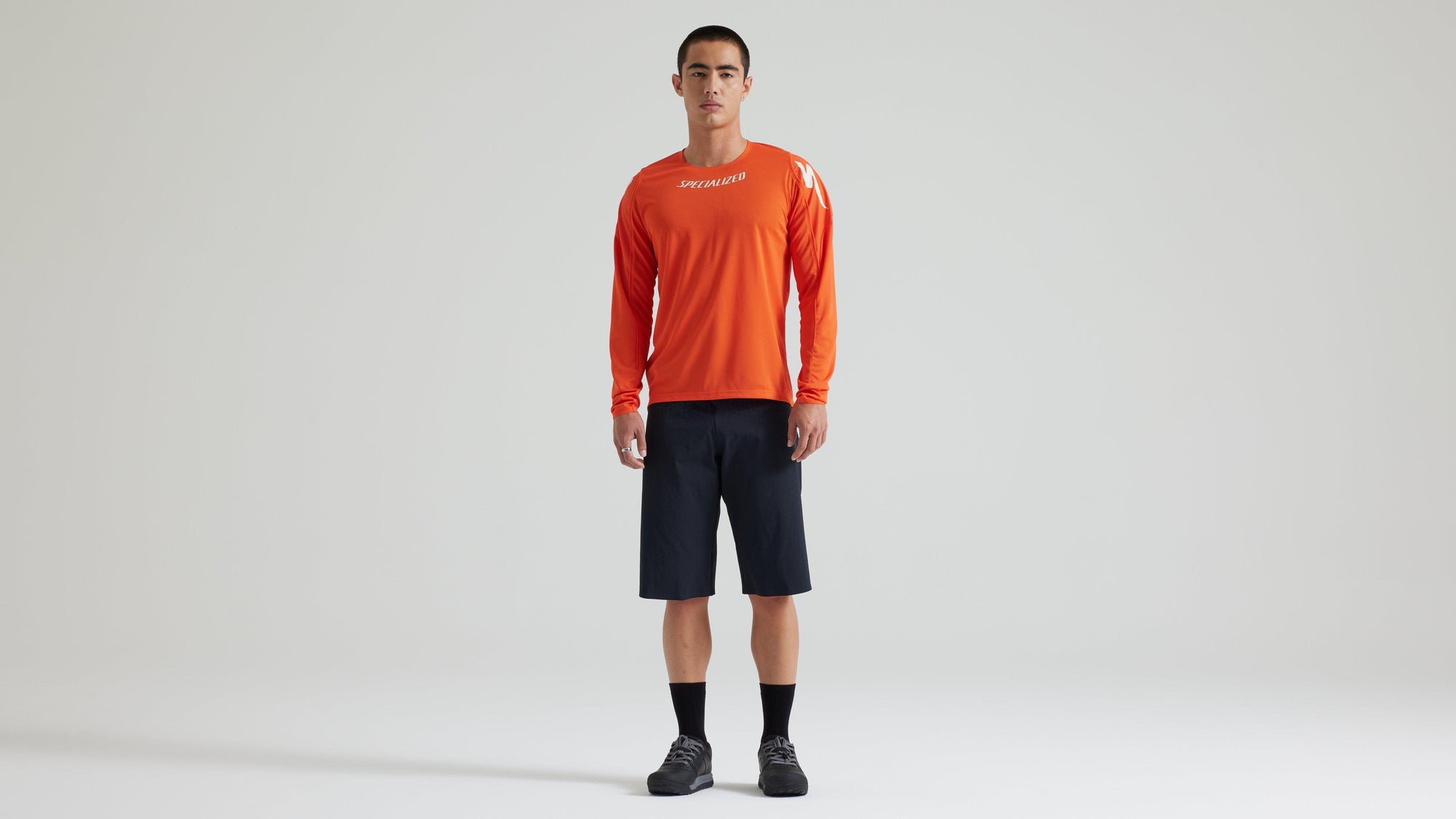 Specialized Gravity Long Sleeve Jersey - Fiery Red