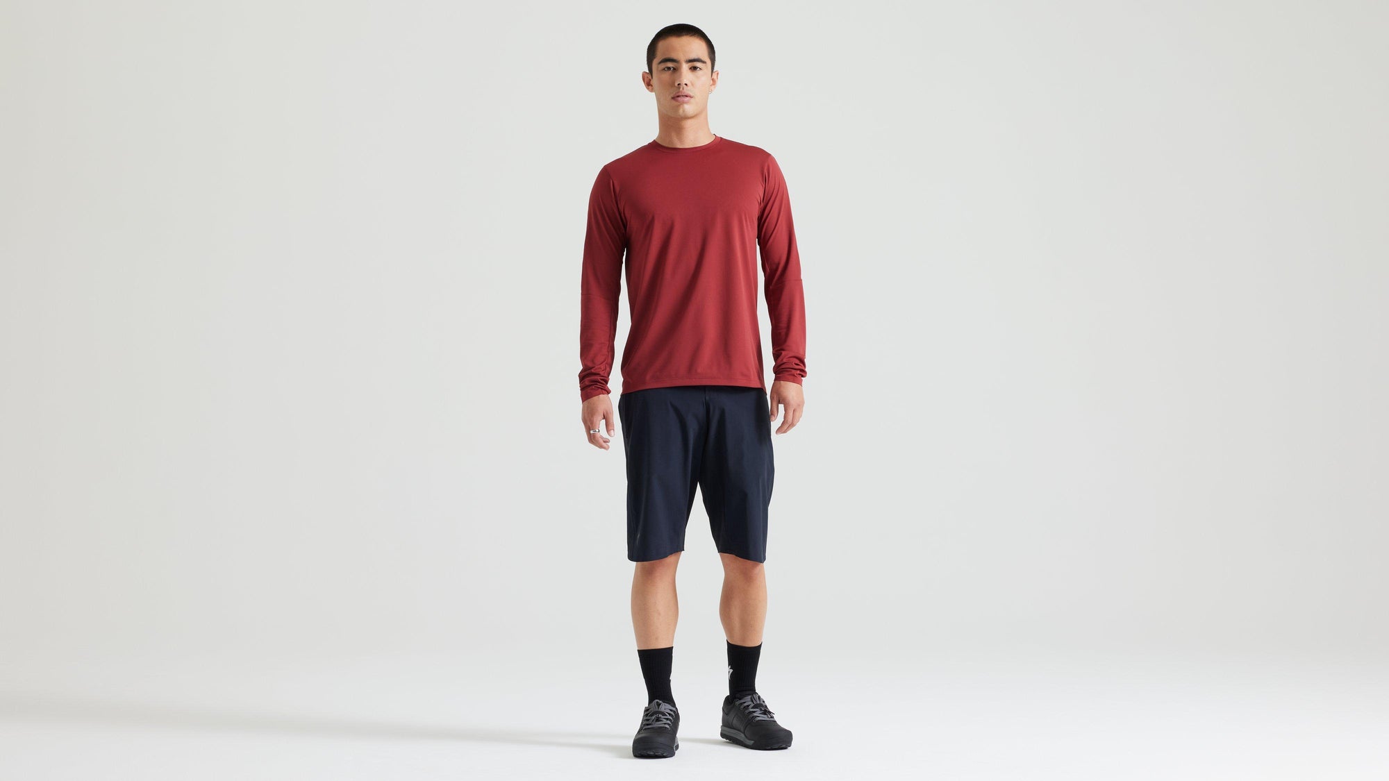 Specialized Men's Gravity Training Long Sleeve Jersey - Garnet Red