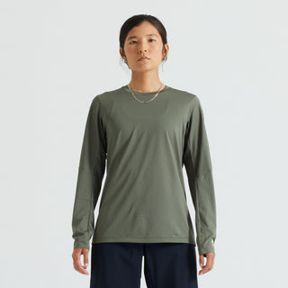 Specialized Women's Gravity Training Long Sleeve Jersey - Oak Green