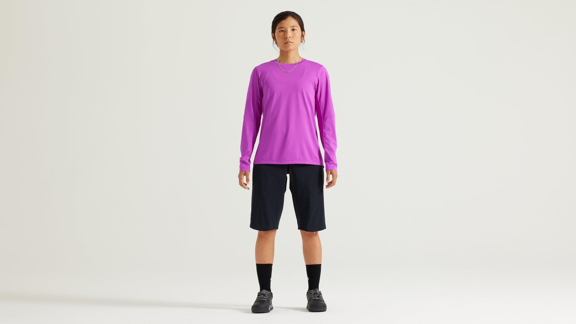 Specialized Women's Gravity Training Long Sleeve Jersey - Purple Orchid