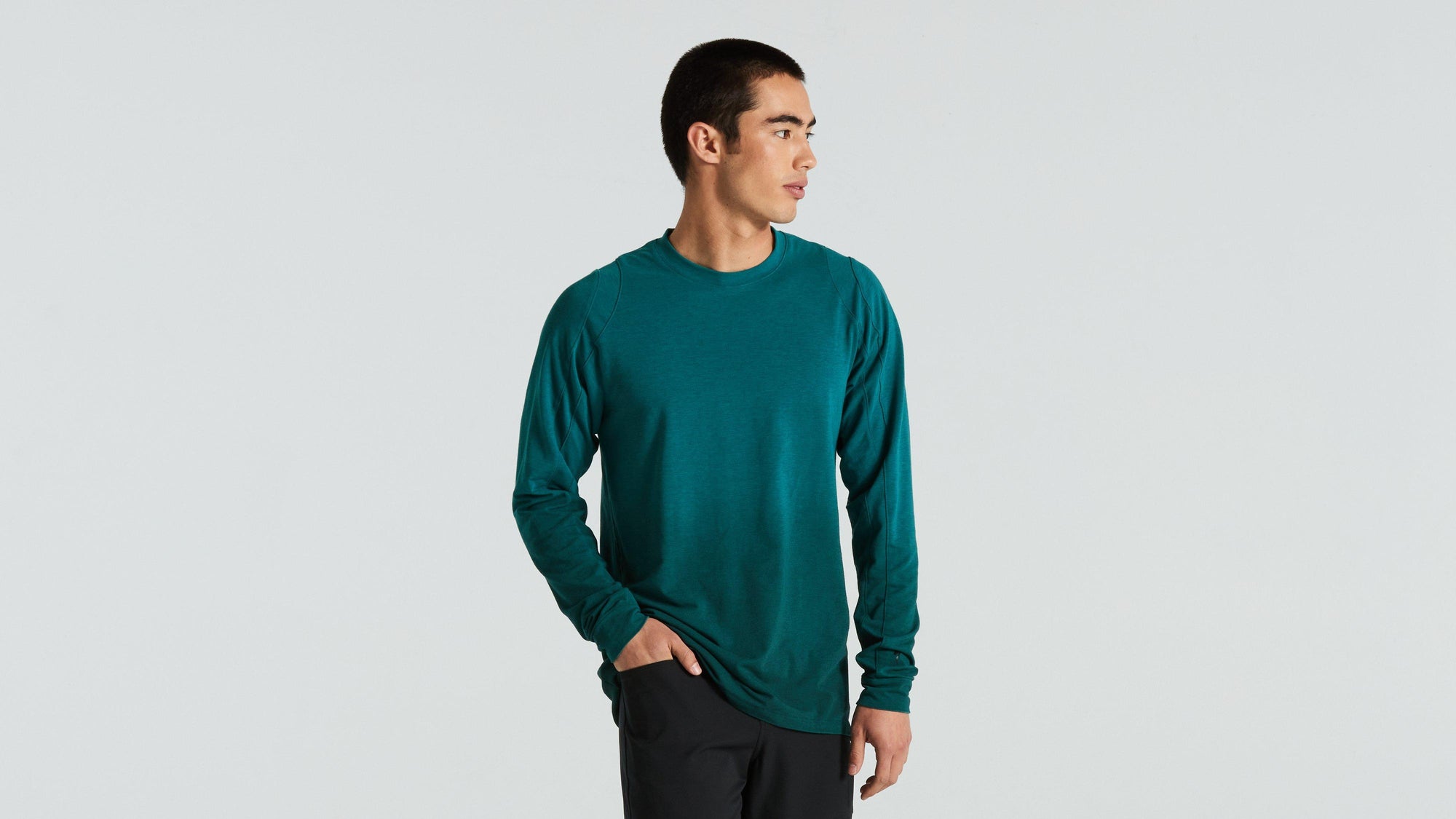 Specialized Men's Trail Long Sleeve Jersey - Tropical Teal Spray
