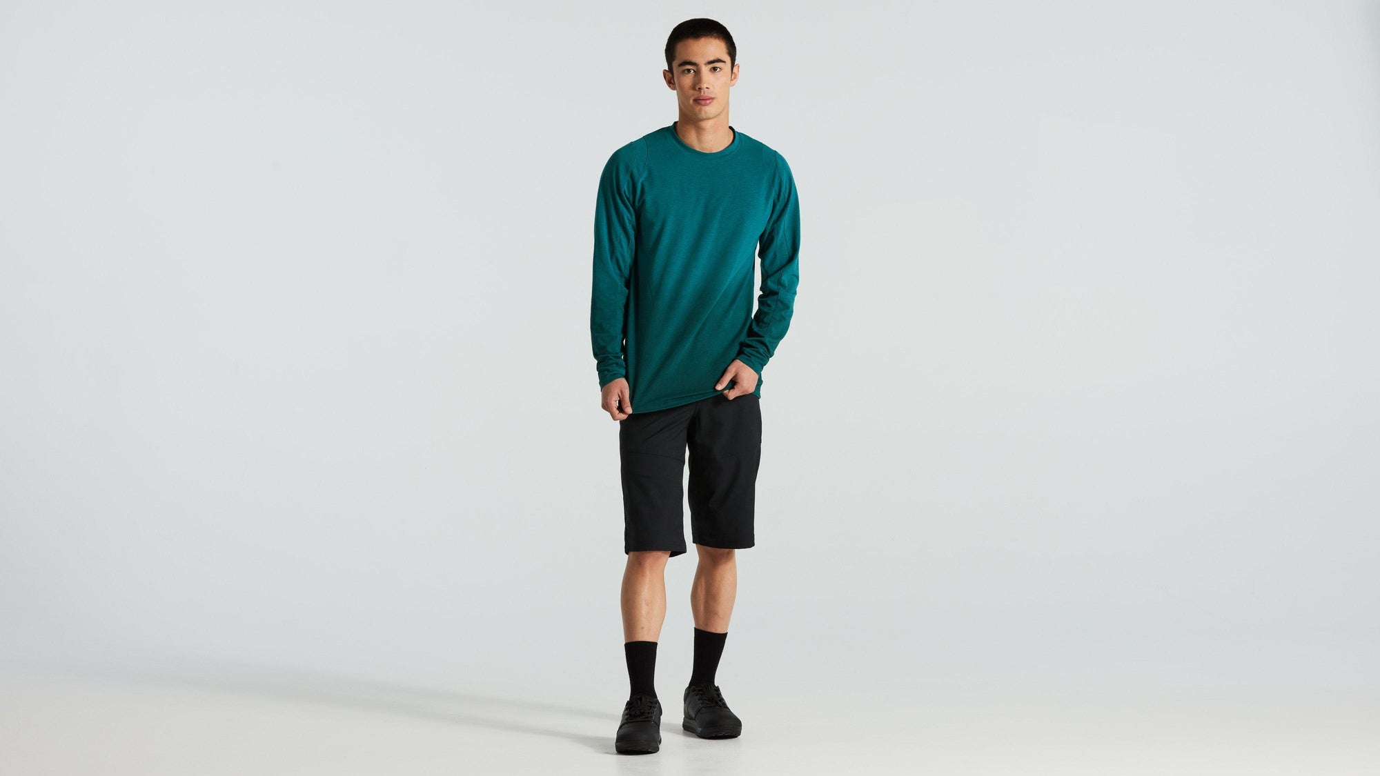 Specialized Men's Trail Long Sleeve Jersey - Tropical Teal Spray