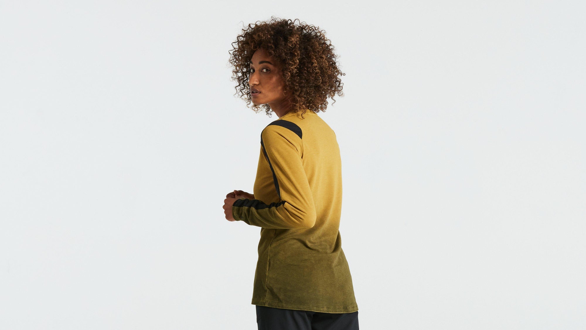Specialized Women's Trail Long Sleeve Jersey - Harvest Gold Spray