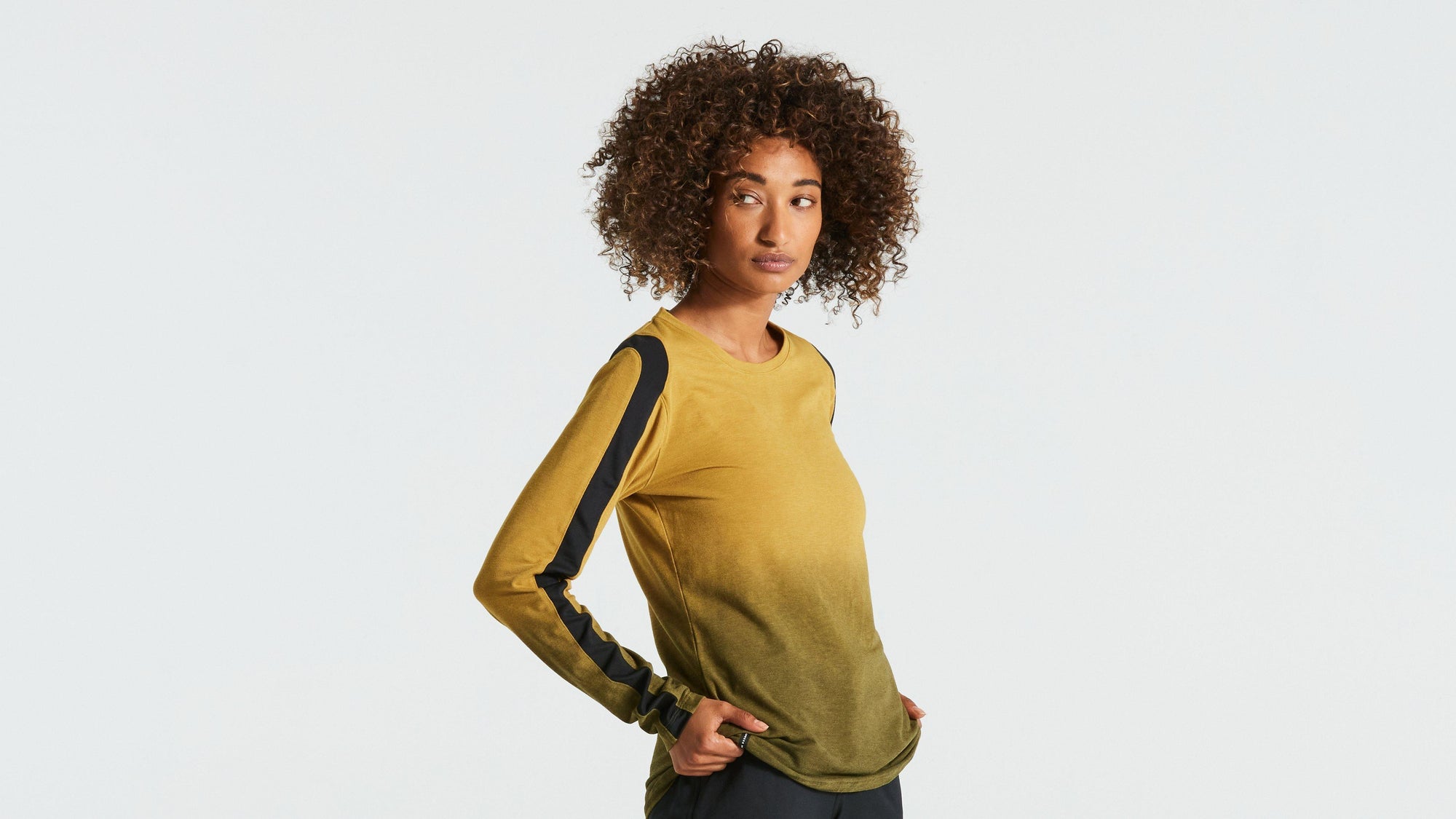 Specialized Women's Trail Long Sleeve Jersey - Harvest Gold Spray