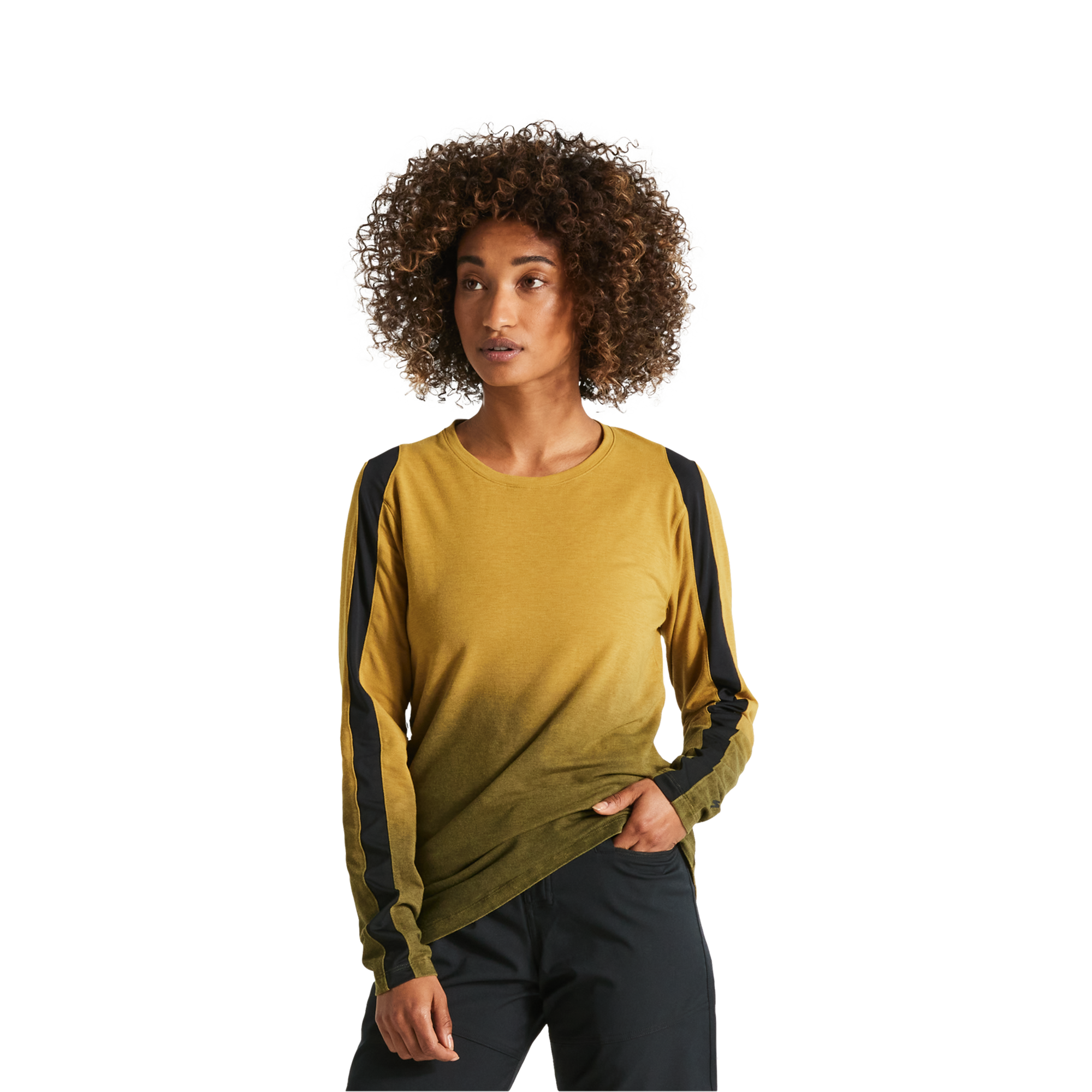 Specialized Women's Trail Long Sleeve Jersey - Harvest Gold Spray