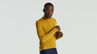 Specialized Men's Prime Power Grid Long Sleeve Jersey - Harvest Gold