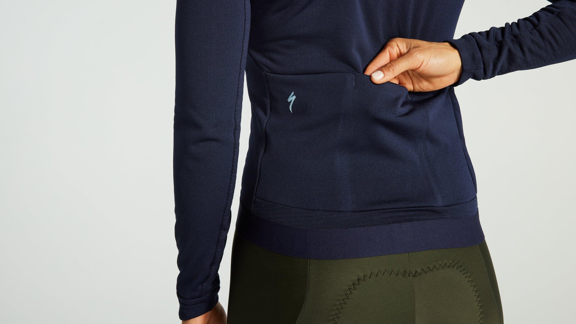 Specialized Women's Prime Power Grid Long Sleeve Jersey - Dark Navy