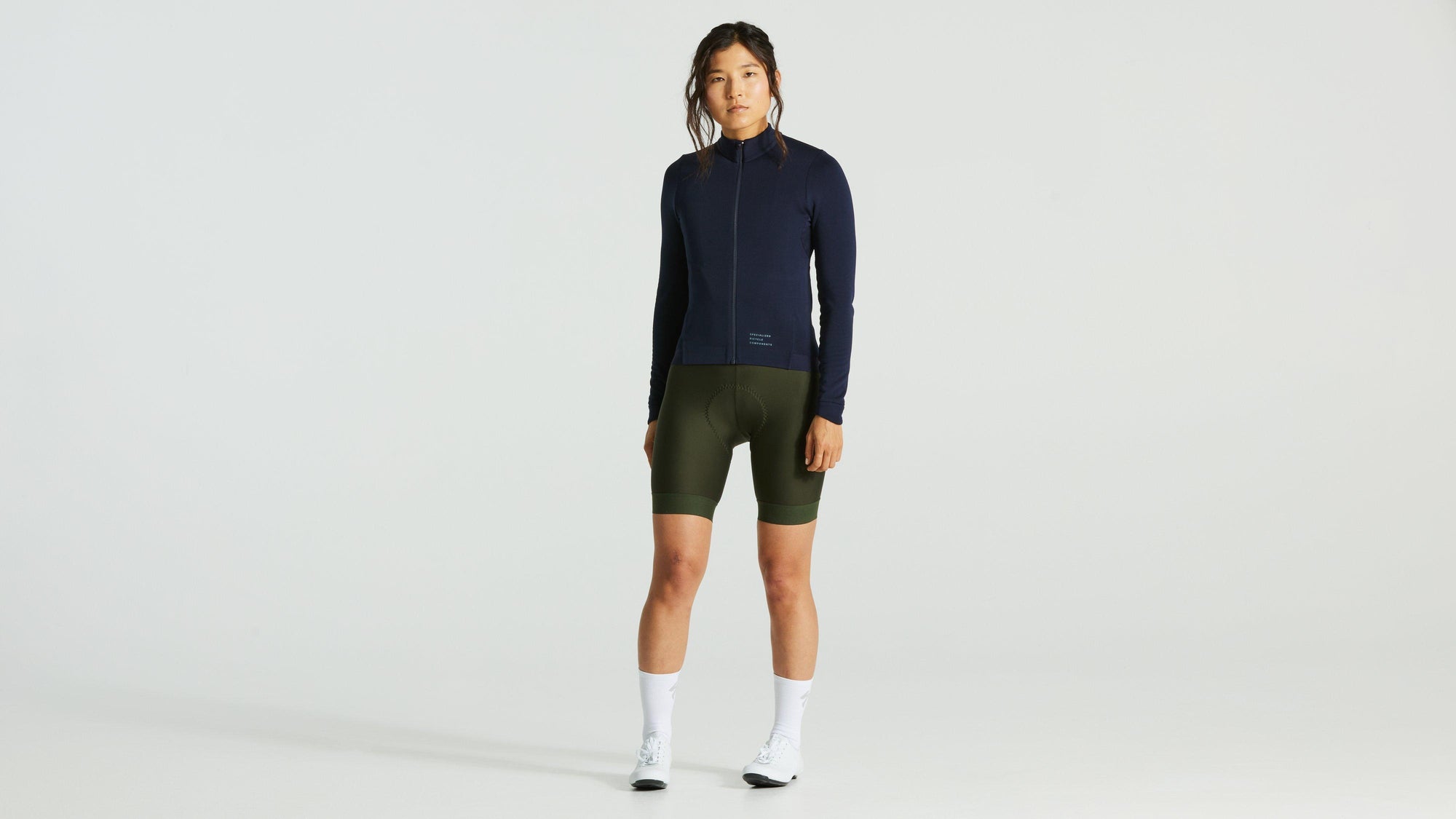 Specialized Women's Prime Power Grid Long Sleeve Jersey - Dark Navy