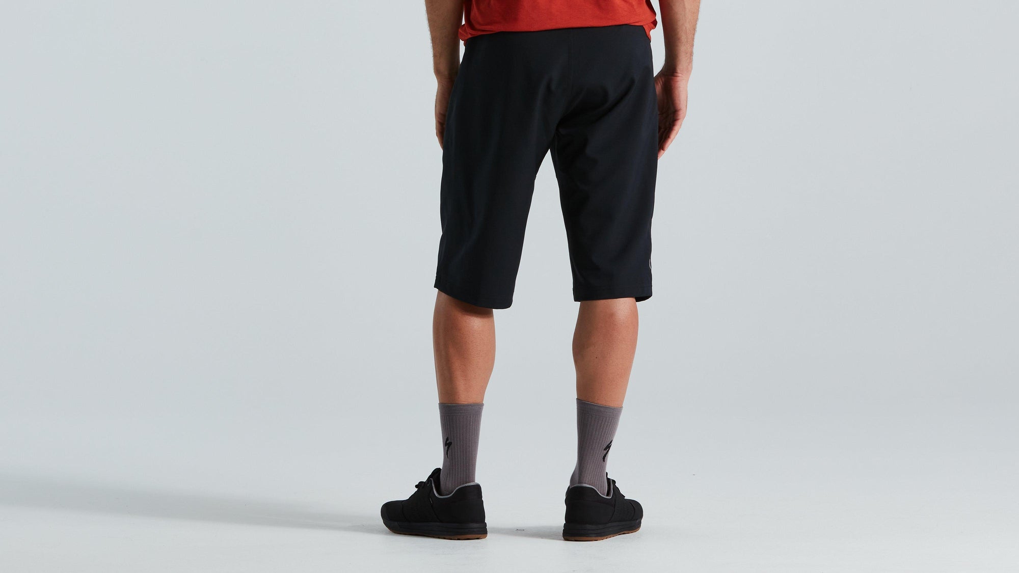 Rear view of Specialized Men's Trail Shorts with Liner