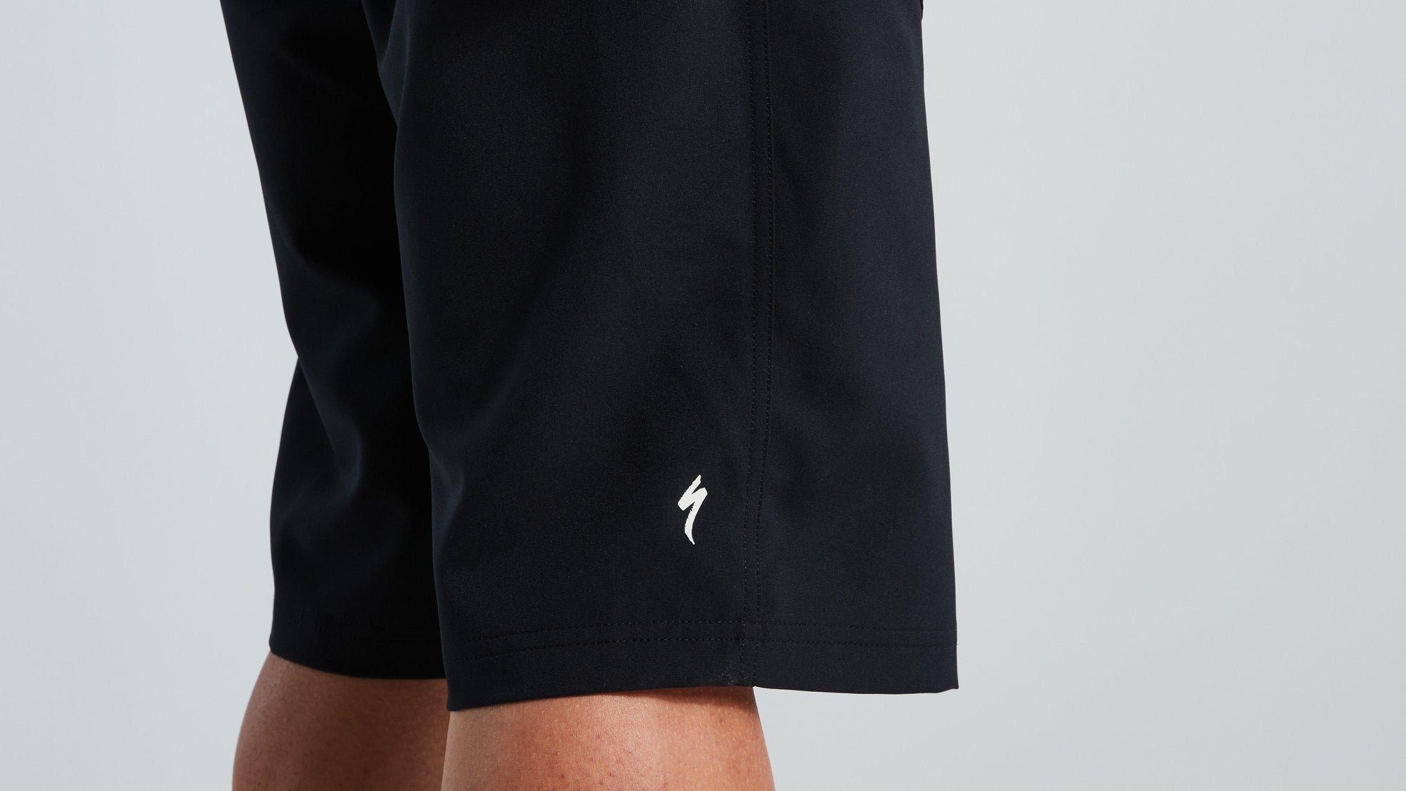 Close-up of Specialized Men's Trail Shorts with Liner