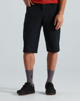 Guy wearing Specialized Men's Trail Shorts with Liner