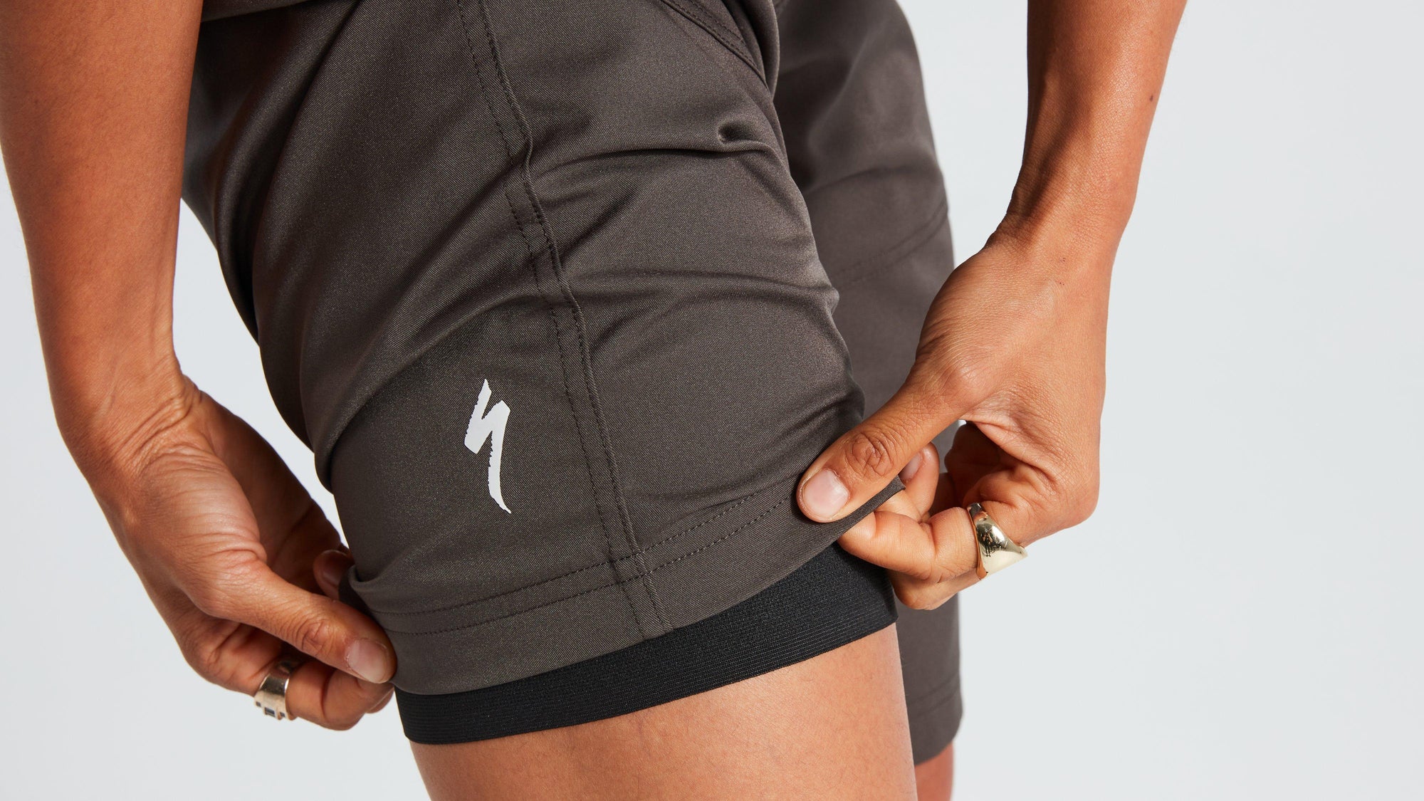 Specialized Women's Trail Shorts with Liner - Charcoal