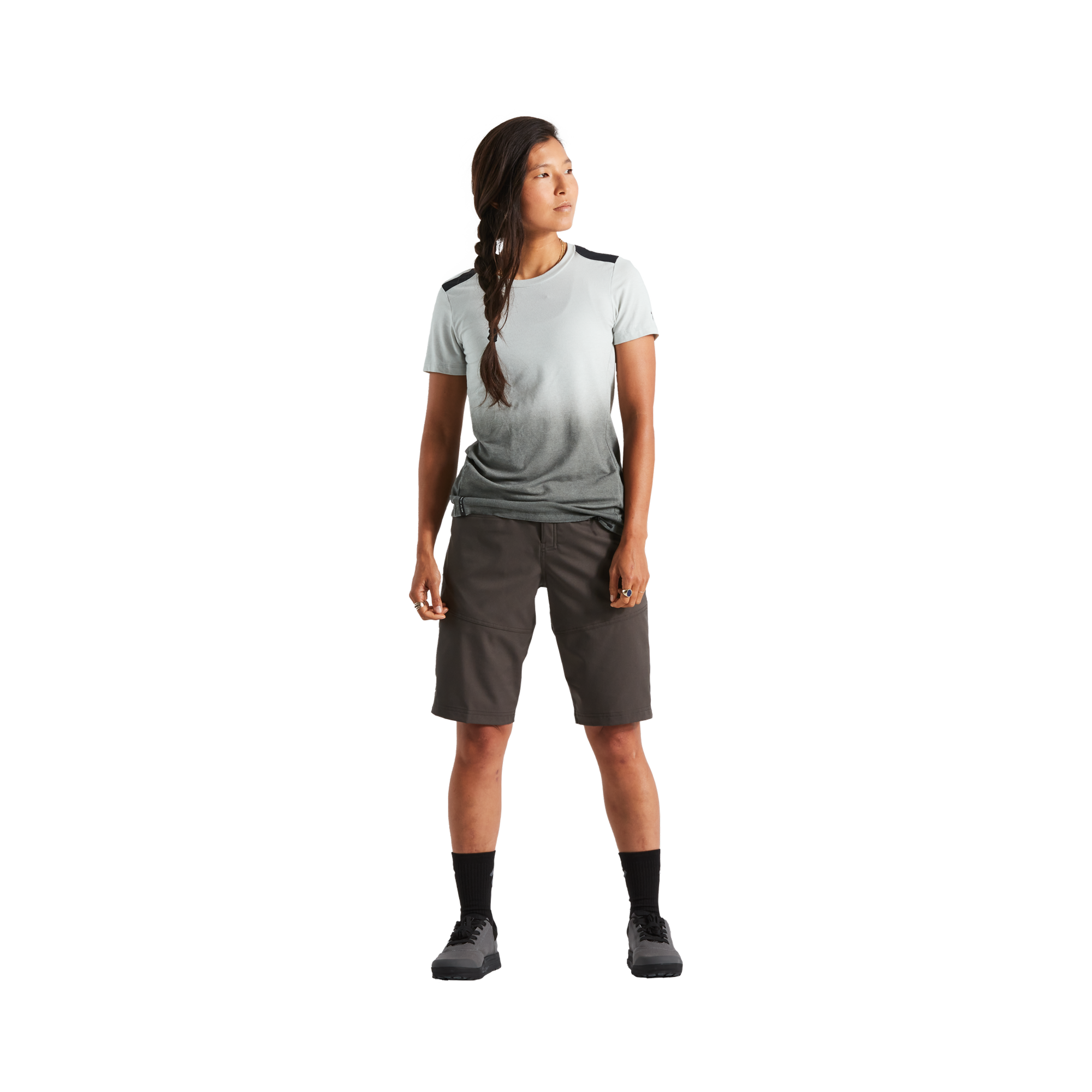 Specialized Women's Trail Shorts with Liner - Charcoal