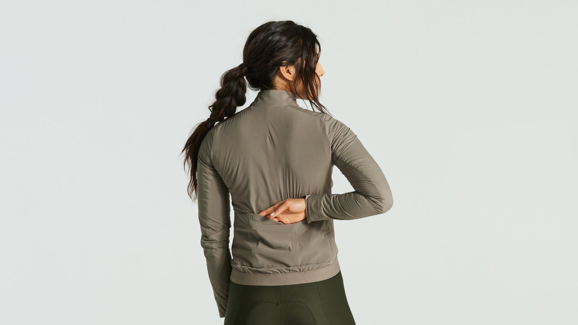 Specialized Women's Prime Alpha Jacket - Gunmetal/Dark Moss Green
